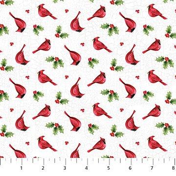 Winter Welcome Cardinal Toss White Multi- 24095-10